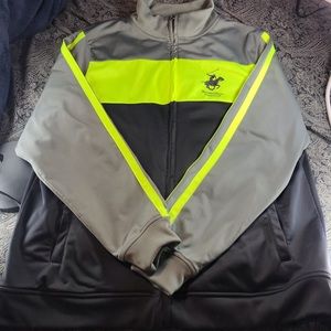 Beverly Hills polo club jacket grey/neon green